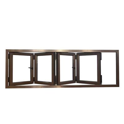 6063 T-5 Thermal Break Aluminium Frame Double Glazed Accordion Window voor de uitvoering