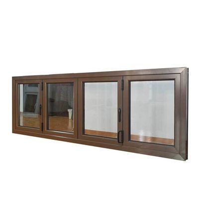 6063 T-5 Thermal Break Aluminium Frame Double Glazed Accordion Window voor de uitvoering