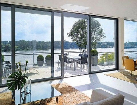 Waterdichte en winddichte PVC-glasschuifdeur voor UPVC-deur Open stijl schuifdeur