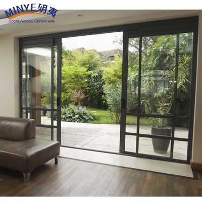 EPDM dubbelverzegelingssysteem met thermische breuk Aluminium schuifdeur voor geluidsisolatie