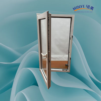 Kin Long Chinese top hardware PVC kantel- en draaivenster met dubbel gehard glas