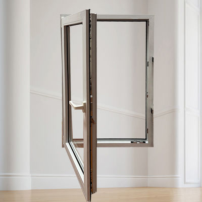 OEM Op maat gemaakte Upvc Tilt Turn Windows voor huis Glijdend Vaste profiel Pvc Window