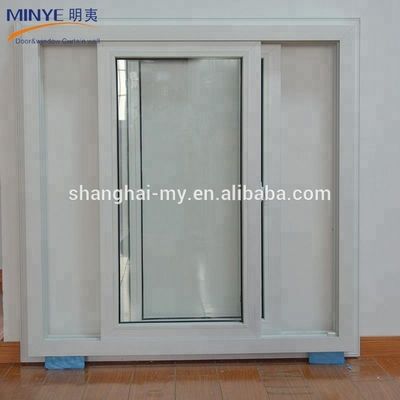 Goed afdichtend PVC-schuifvenster met dubbelgehard glas en orkaanbescherming