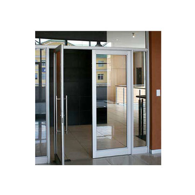 Aluminium Franse deur met grills in elegant ontwerp in nood van toegangsdeuren