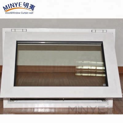 Swing Open Normaal PVC Profiel Kleur Aanpassing UPVC/PVC Horizontaal Pivoted Single Hang Windows