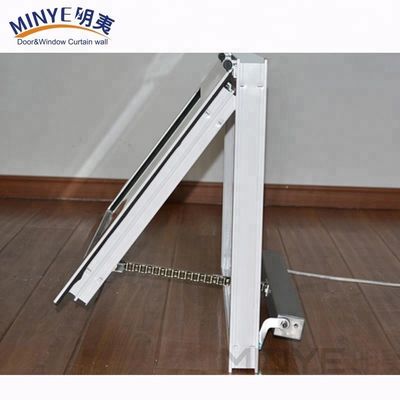 Swing Open Normaal PVC Profiel Kleur Aanpassing UPVC/PVC Horizontaal Pivoted Single Hang Windows