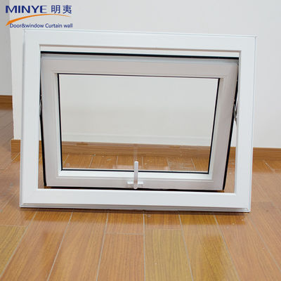 Swing Open Normaal PVC Profiel Kleur Aanpassing UPVC/PVC Horizontaal Pivoted Single Hang Windows