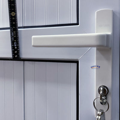 Winddicht PVC Franse stijl hoofddeuren UPVC verticale scharnierdeur met PVC-gussetdeur