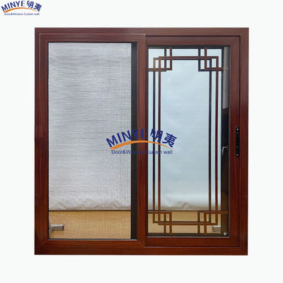 Geluidsdicht PVC-schuifvenster met modern ontwerp en glasvezel-schermnetten