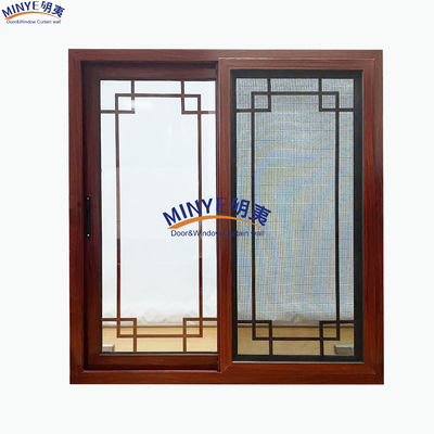 Geluidsdicht PVC-schuifvenster met modern ontwerp en glasvezel-schermnetten