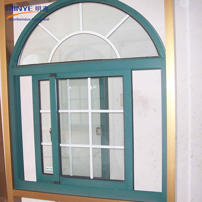 Aluminium legering balkon schuifvenster met aangepast kleurprofiel