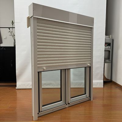 Folding Screen PVC Casement Venster met Glasvezel Mosquito Net en Rolluiken