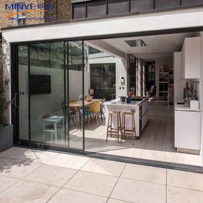Dubbelgehard glas balkonschuifdeuren met poedercoating/geanodiseerd profiel