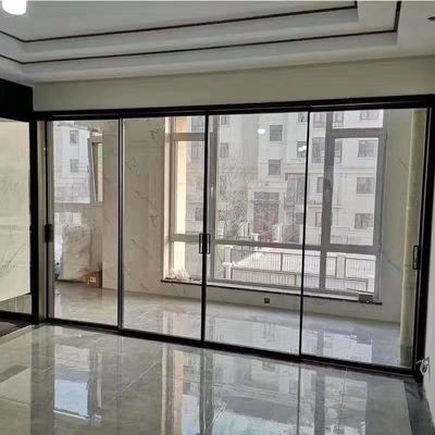 2.0 mm Profieldikte Moderne aluminium glazen schuifvensters en deuren voor interieur