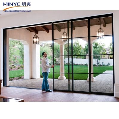 2.0 mm Profieldikte Moderne aluminium glazen schuifvensters en deuren voor interieur