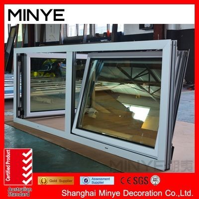 Shanghai Aluminium Double Hang Windows met verticaal openingspatroon en OEM welkom