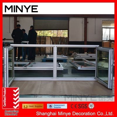 Shanghai Aluminium Double Hang Windows met verticaal openingspatroon en OEM welkom