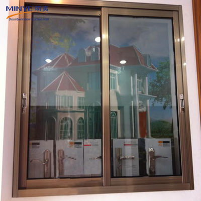 Aluminium legering frame materiaal beveiligingsvensters met Low-E glas en draadnet scherm