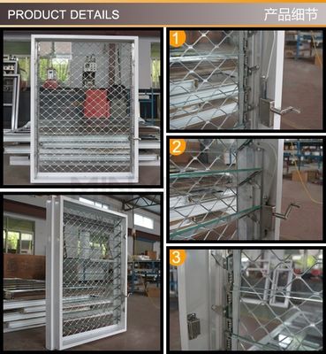 Aluminium schuifvenster met aanpasbaar inbrekingsmeas en horizontaal openingspatroon