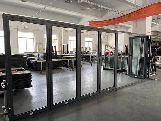 Opvouwbaar aluminium hoofdgrill met ijzeren deuren ontwerp voor op maat gemaakte ramen en deuren