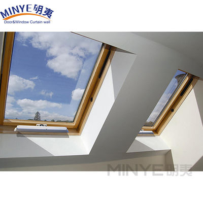 Chinese top waterdicht Franse stijl aluminium dak raam met elektrische velux dakraam