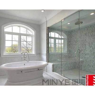 Aluminiumlegering Framed Arched Casement Window met Swing Open Style en Grill Design