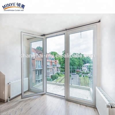 5MM 9A 5MM Glas Spec Aluminium toegangsdeuren voor moderne ijzeren grill Glazen balkondeur
