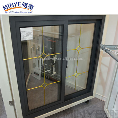 Duurzaam aluminium French Window met schuifopening en glad poederbedekte afwerking