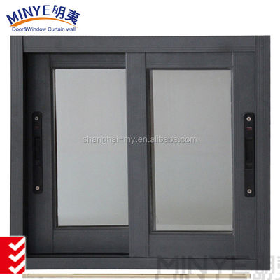 Duurzaam aluminium French Window met schuifopening en glad poederbedekte afwerking