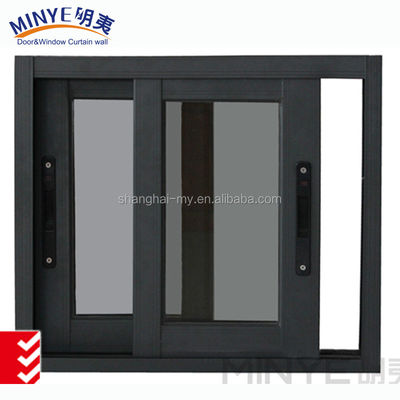 Duurzaam aluminium French Window met schuifopening en glad poederbedekte afwerking