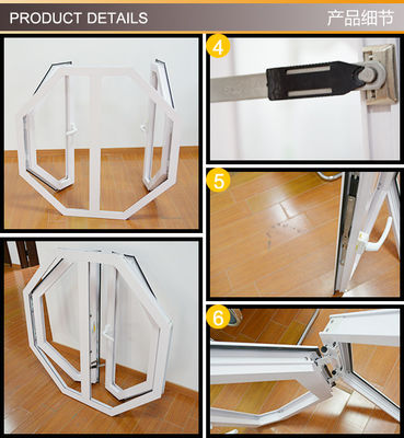 Aluminium legering Frame Octogon Shape Casement Frans raam voor verfijnd wonen