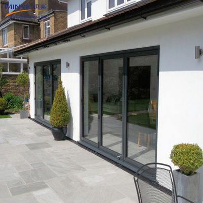 Dubbelgeharmoniseerde dubbele glazen deur Glas PVC vouwdeur voor interieurwand