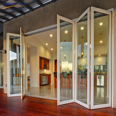 2.5mm Profieldikte Chinese top aluminium tweevouwde deur/schermmuur ontwerp