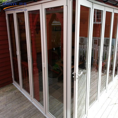 2.5mm Profieldikte Chinese top aluminium tweevouwde deur/schermmuur ontwerp