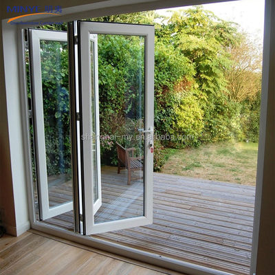 Villa Gebruikt Frans Glas Bi-vouwdeuren met modern ontwerp en windweerstand 3500 PA