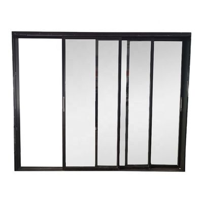 Aluminium glazen schuifdeur afgewerkt in moderne design stijl voor beveiliging patio deur