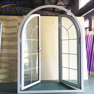 Normale aluminiumprofiel glasmateriaal gebogen bovenste deur voor modern ontwerp