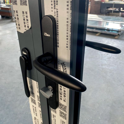 Hardware geluidsdicht interieur Bi-vouwbaar Dubbelglas Aluminium glas Thermische breuk Bi-vouwbaar Patio vouwdeuren
