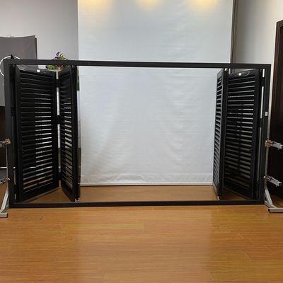 Horizontaal open patroon Aluminium legering vouwvensters en luiken voor daglicht