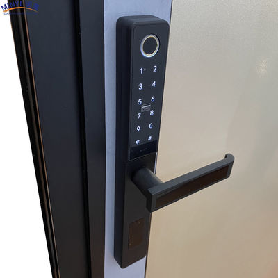 Moderne design aluminium legering Casement deuren met waterdichte glasvezel scherm netten