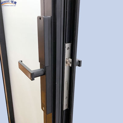 Moderne design aluminium legering Casement deuren met waterdichte glasvezel scherm netten