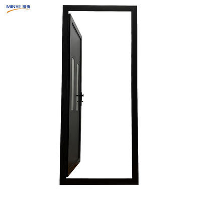 Zijdelingse openingsdeur met een enkelvoudige deur met aluminiumplaat 5 mm 9A 5 mm glas