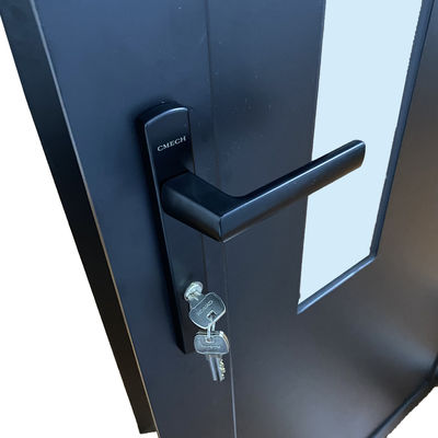 Zijdelingse openingsdeur met een enkelvoudige deur met aluminiumplaat 5 mm 9A 5 mm glas