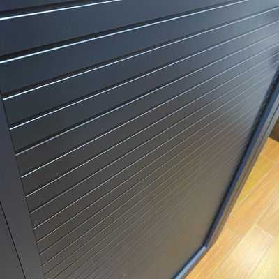Moderne design stijl Grijze aluminium plaat enkelvoudige deur voor kasten deuren