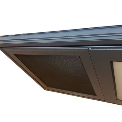 Winddichte functie Aluminium schuifvenster frame ontwerp met dubbel geglazuurde profiel