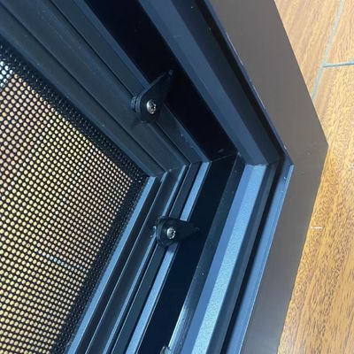Winddichte functie Aluminium schuifvenster frame ontwerp met dubbel geglazuurde profiel