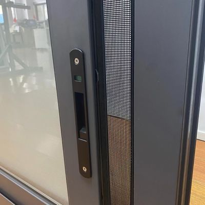 Winddichte functie Aluminium schuifvenster frame ontwerp met dubbel geglazuurde profiel