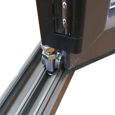 Accordeon Aluminium Verticaal vouwbare ramen met Power Coated en Chinese top hardware