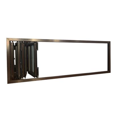 Accordeon Aluminium Verticaal vouwbare ramen met Power Coated en Chinese top hardware