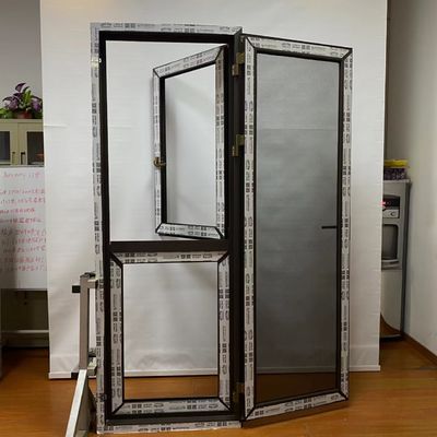 Minimalistische glazen deur met Chinese top hardware aluminium dubbele bladkasten venster